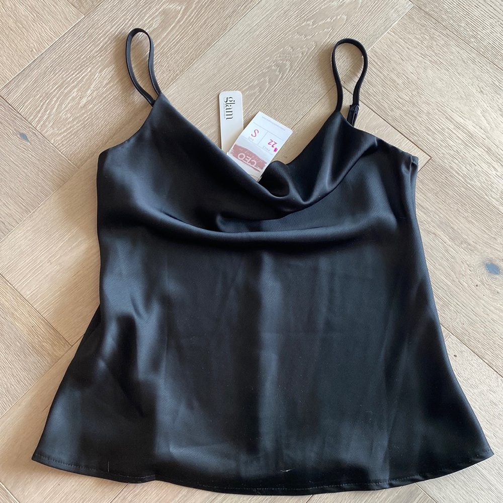NWT Size Small Silk Cowl Neck Tank